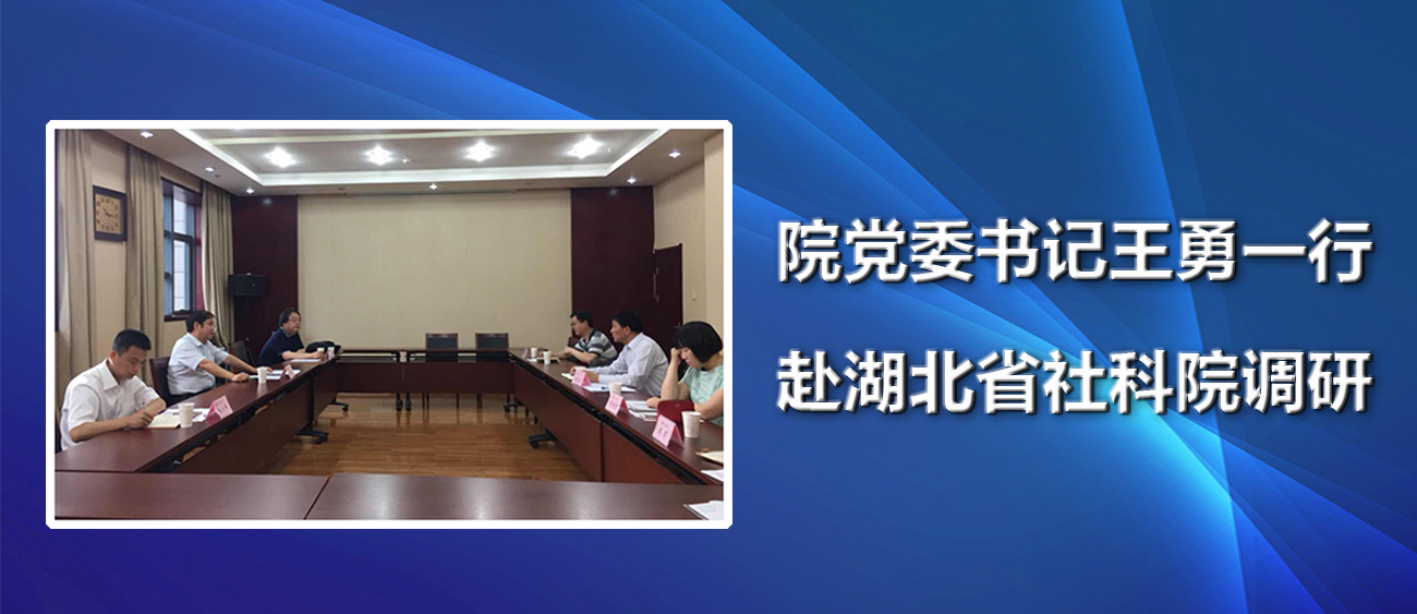 院党委书记王勇一行赴湖北省社科院调研