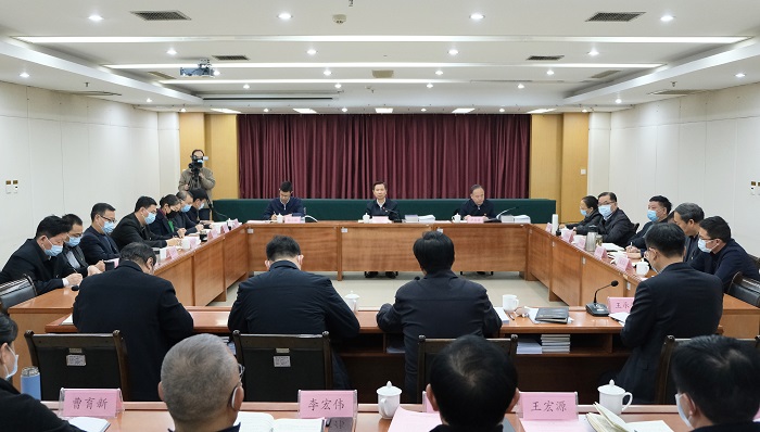 省委常委、宣传部长江凌一行到我院调研座谈