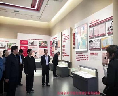 阮金泉书记、谷建全院长前往信阳大别山干部学院、何家冲学院调研